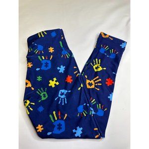 Autism Awareness Buttery Soft Boutique Leggings Kids Sm/Med NEW
